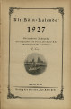 Alt-Köln-Kalender / 14. Jahrgang 1927