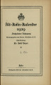 Alt-Köln-Kalender / 16. Jahrgang 1929