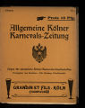 Allgemeiner Kölner Karnevals-Zeitung / 1. Jahrgang 1904