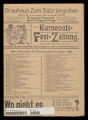 Karnevals-Fest-Zeitung / 1908