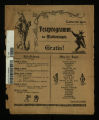 Festprogramm des Maskenzuges / Carneval 1902