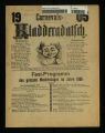Carnevals-Kladderadatsch / 1905,1