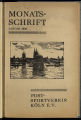 Monats-Schrift des Post-Sportvereins Köln e.V. / 8.1933