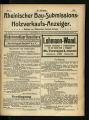 Rheinischer Bau-Submissions- und Holzverkaufs-Anzeiger / 29. Jahrgang 1913