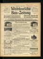 Westdeutsche Bau-Zeitung / 7. Jahrgang 1903 (unvollständig)