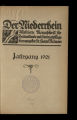 Der Niederrhein / 1921