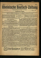 Rheinische Baufach-Zeitung / 37. Jahrgang 1921 (unvollständig)