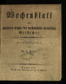 Wochenblatt zur genauern Kunde der westphälisch-rheinischen Geschichte / 1. Jahrgang 1824...