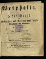 Westphalia / 2. Jahrgang 1825