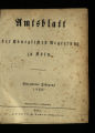 Amtsblatt der Königlichen Regierung zu Köln / 14. Jahrgang 1829