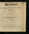 Amtsblatt der Königlichen Regierung zu Köln / 18. Jahrgang 1833