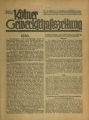 Kölner Gewerkschaftszeitung / 6. Jahrgang 1930