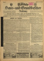 Kölner Haus- und Grundbesitzer-Zeitung / 29. Jahrgang 1927