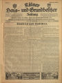 Kölner Haus- und Grundbesitzer-Zeitung / 31. Jahrgang 1929