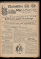 Rheinische Wirte-Zeitung / 8. Jahrgang 1906 (unvollständig)
