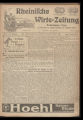 Rheinische Wirte-Zeitung / 14. Jahrgang 1912 (unvollständig)