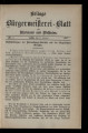 Bürgermeisterei-Blatt für Rheinland und Westfalen / BEIL1897