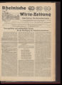 Rheinische Wirte-Zeitung / 35. Jahrgang 1933 (unvollständig)