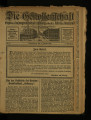 Die Genossenschaft / 1. Jahrgang 1911