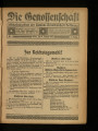 Die Genossenschaft / 2. Jahrgang 1912