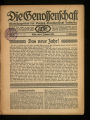 Die Genossenschaft / 5. Jahrgang 1915