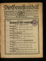 Die Genossenschaft / 7. Jahrgang 1917