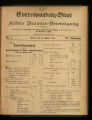 Correspondenz-Blatt der Kölner Beamten-Vereinigung / 3. Jahrgang 1884 (unvollständig)