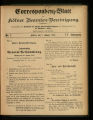 Correspondenz-Blatt der Kölner Beamten-Vereinigung / 4. Jahrgang 1885