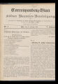 Correspondenz-Blatt der Kölner Beamten-Vereinigung / 5. Jahrgang 1886 (unvollständig)