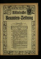 Kölnische Beamten-Zeitung / 1906