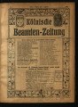 Kölnische Beamten-Zeitung / 3. Jahrgang 1907 (unvollständig)