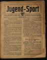 Jugend-Sport / 1. Jahrgang 1910