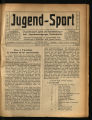 Jugend-Sport / 4. Jahrgang 1913