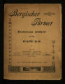 Bergischer Türmer / 3. Jahrgang 1906 (unvollständig)