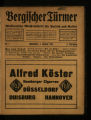 Bergischer Türmer / 9. Jahrgang 1912