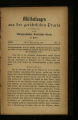 Mittheilungen aus der gerichtlichen Praxis / 3. Jahrgang 1885