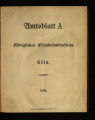 Amtsblatt A der Königlichen Eisenbahn-Direktion zu Cöln / 1905