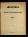 Amtsblatt A der Königlichen Eisenbahn-Direktion zu Cöln / 1907
