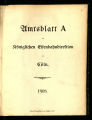 Amtsblatt A der Königlichen Eisenbahn-Direktion zu Cöln / 1908