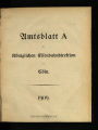 Amtsblatt A der Königlichen Eisenbahn-Direktion zu Cöln / 1909