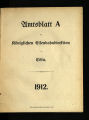 Amtsblatt A der Königlichen Eisenbahndirektion zu Cöln / 1912