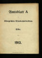 Amtsblatt A der Königlichen Eisenbahndirektion zu Cöln / 1913