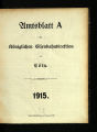 Amtsblatt A der Königlichen Eisenbahndirektion zu Cöln / 1915
