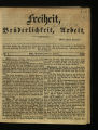 Freiheit, Brüderlichkeit, Arbeit / 1848 (unvollständig)