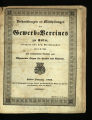 Verhandlungen und Mittheilungen des Gewerb-Vereines zu Köln / 5. Jahrgang 1840