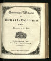 Gemeinnütziges Wochenblatt des Gewerb-Vereines zu Köln / 15. Jahrgang 1850