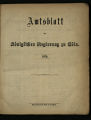 Amtsblatt der Königlichen Regierung zu Cöln / 1870