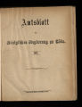 Amtsblatt der Königlichen Regierung zu Cöln / 1871 (unvollständig)