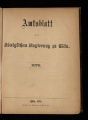 Amtsblatt der Königlichen Regierung zu Cöln / 1878 (unvollständig)