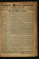 Kölner Mieter-Zeitung / 1. Jahrgang 1902
